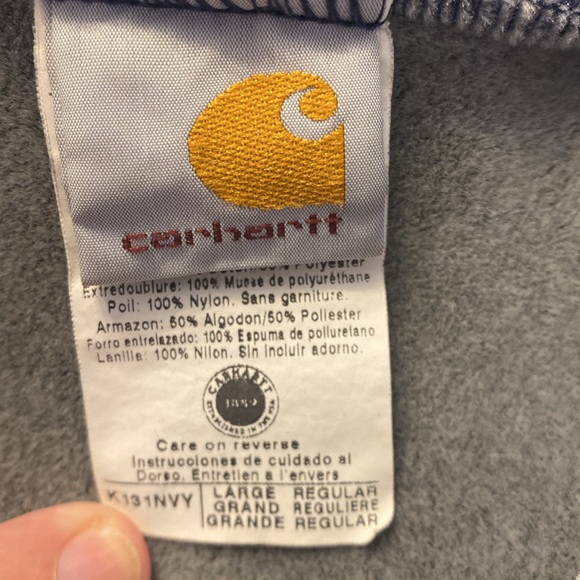 Men’s zip up hooded sweatshirt. Fuzzy lining. - Picture 7 of 9